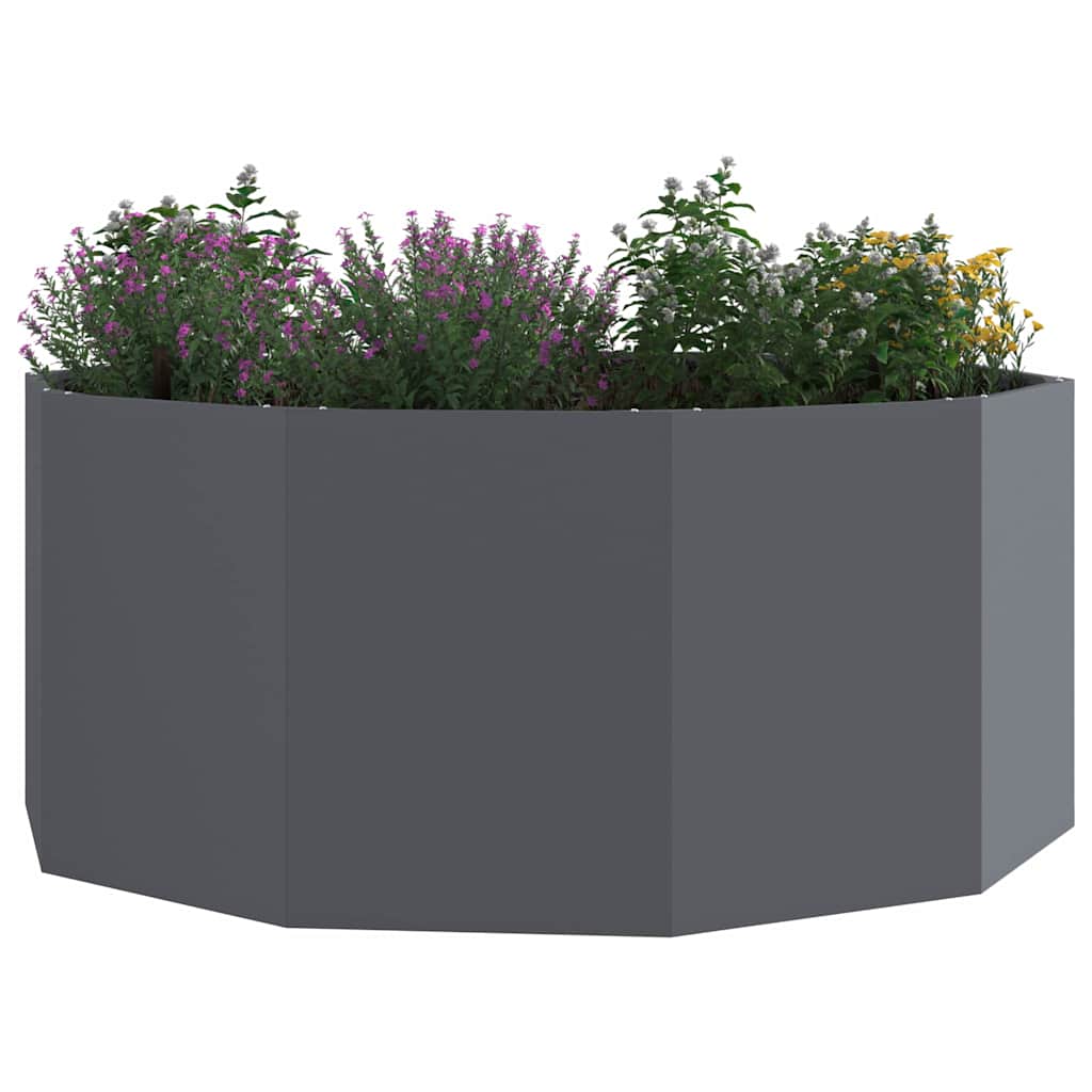 Plantekasse Antracit 120 x 120 x 50 cm Stål