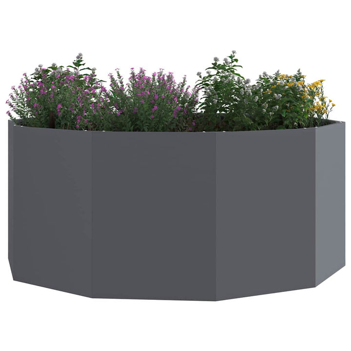 Plantekasse Antracit 120 x 120 x 50 cm Stål