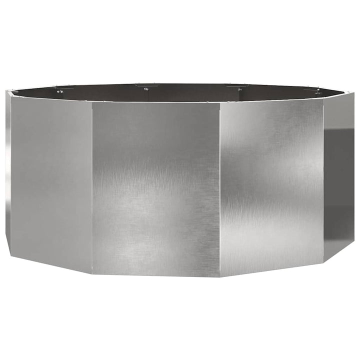 Plantekasse Sølv 120 x 120 x 50 cm Rustfrit stål