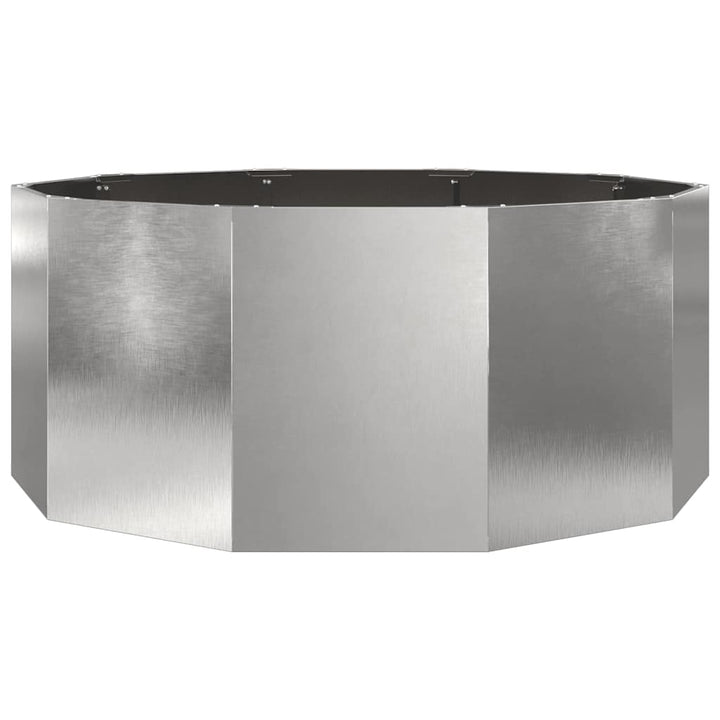 Plantekasse Sølv 120 x 120 x 50 cm Rustfrit stål
