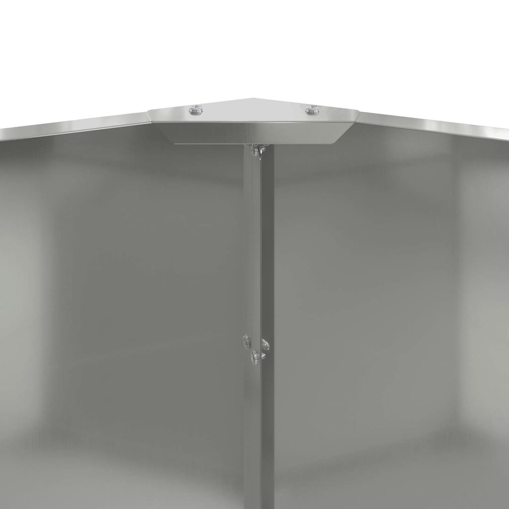 Plantekasse Sølv 120 x 120 x 50 cm Galvaniseret stål