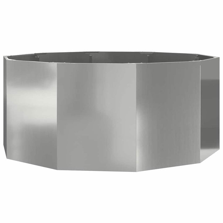 Plantekasse Sølv 120 x 120 x 50 cm Galvaniseret stål