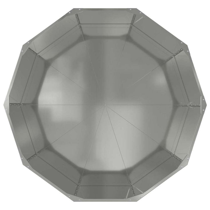 Plantekasse Sølv 120 x 120 x 50 cm Galvaniseret stål
