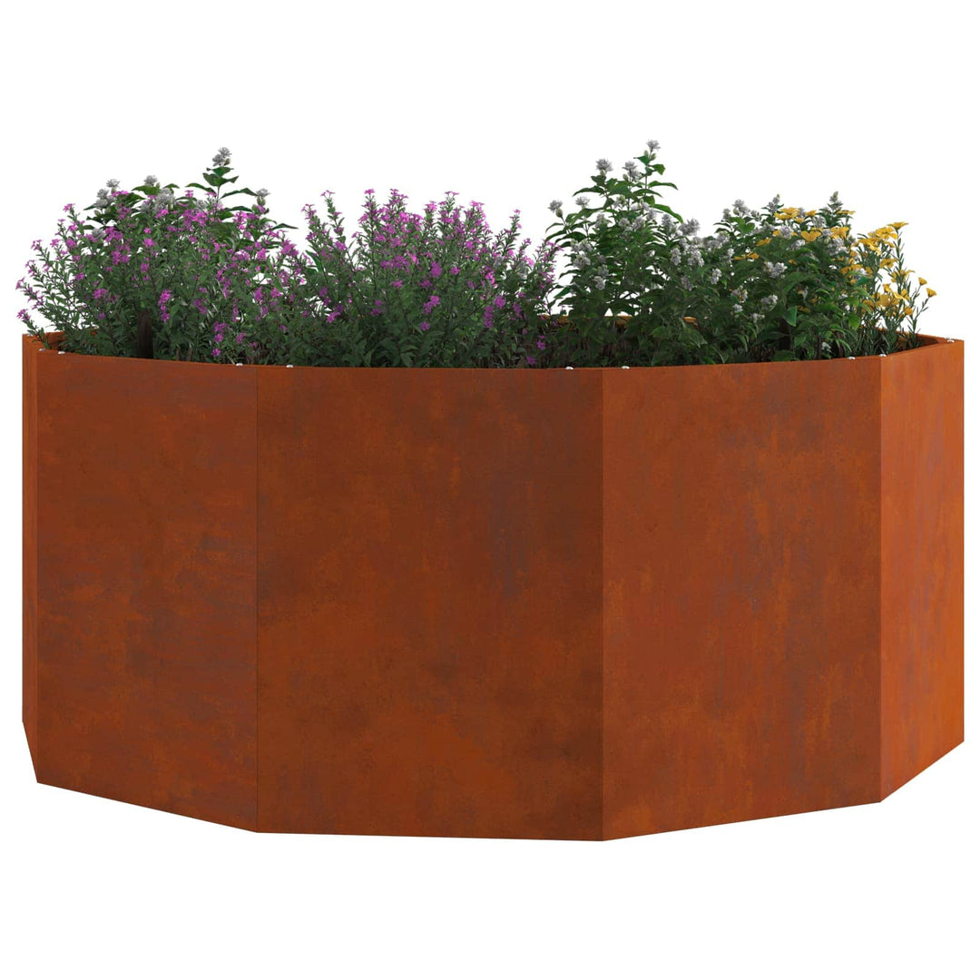 Plantekasse Rusten 120 x 120 x 50 cm Cortenstål