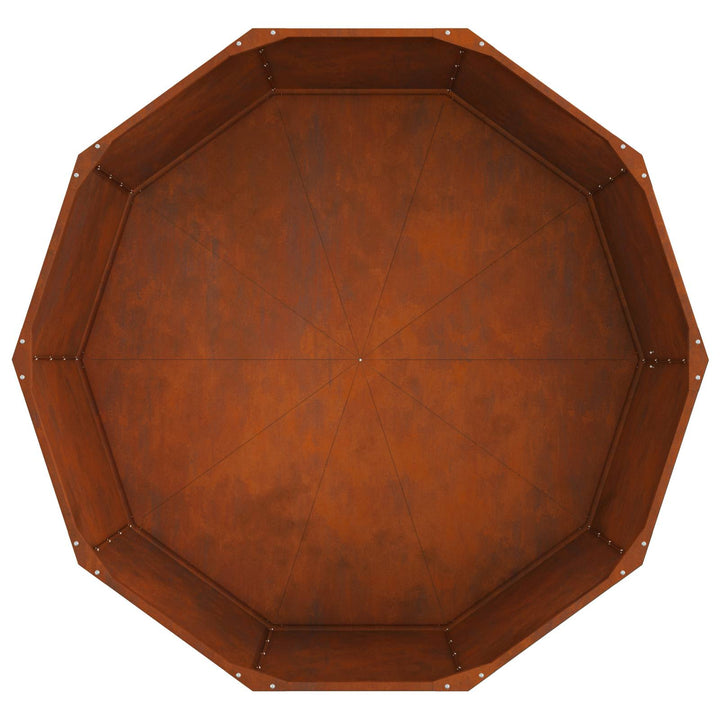Plantekasse Rusten 120 x 120 x 50 cm Cortenstål