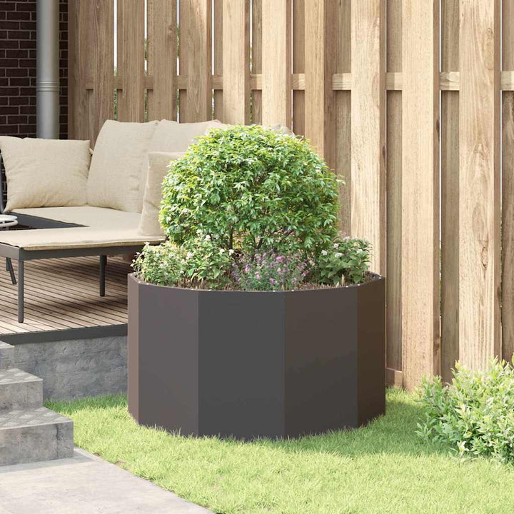Plantekasse Sort 90 x 90 x 50 cm Stål