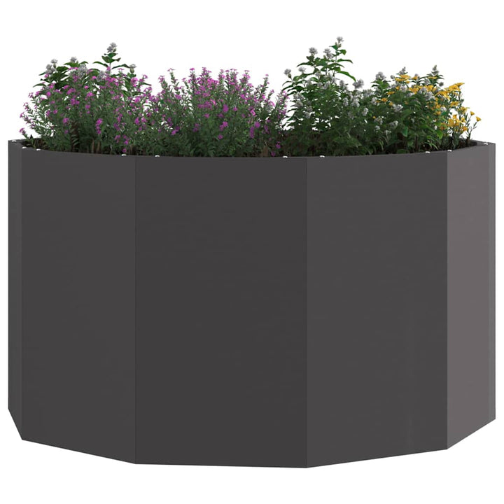 Plantekasse Sort 90 x 90 x 50 cm Stål