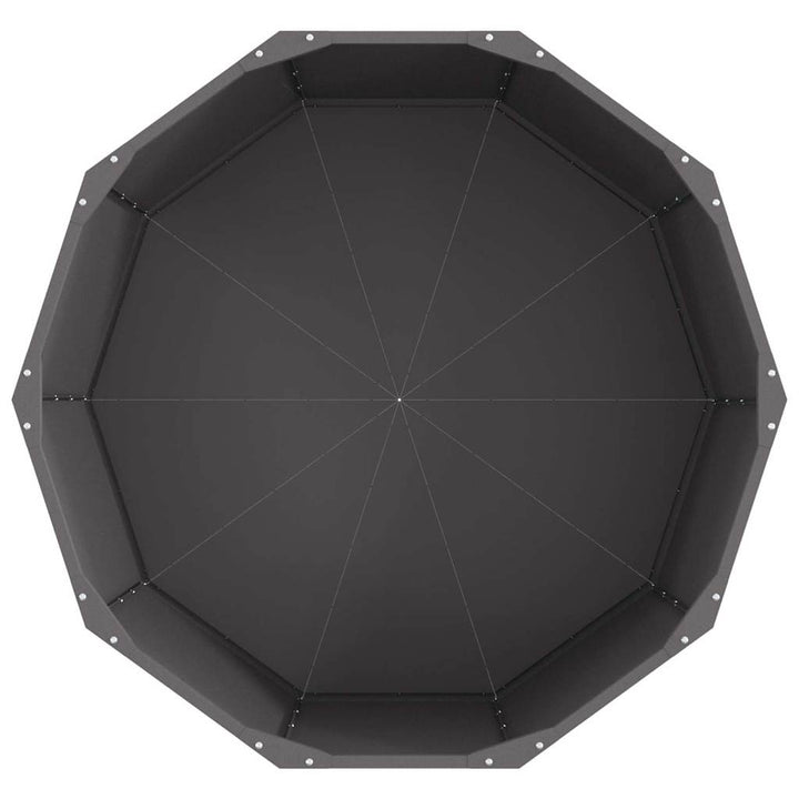 Plantekasse Sort 90 x 90 x 50 cm Stål