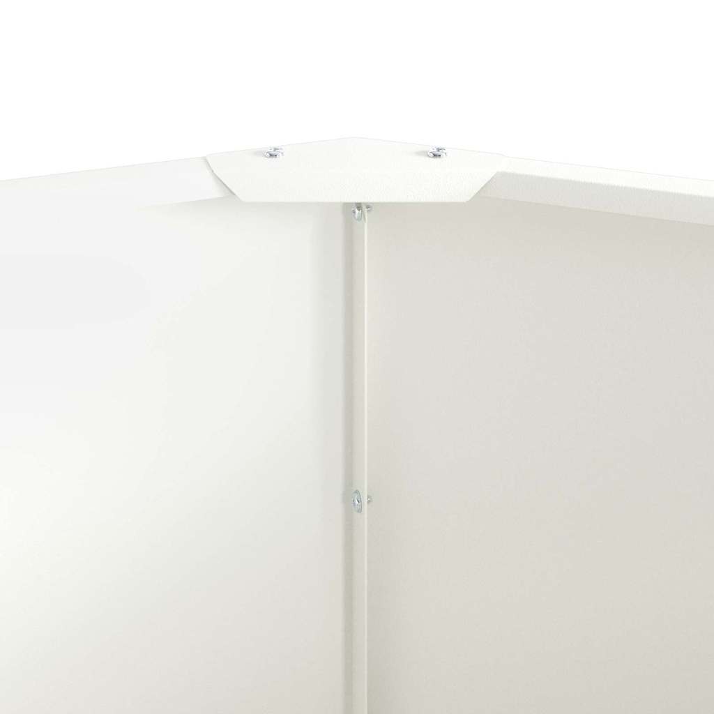 Plantekasse Hvid 90 x 90 x 50 cm Stål