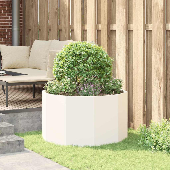 Plantekasse Hvid 90 x 90 x 50 cm Stål