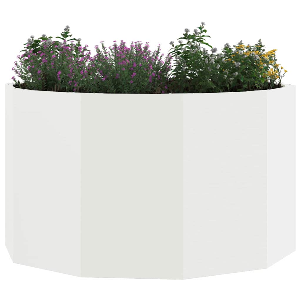 Plantekasse Hvid 90 x 90 x 50 cm Stål