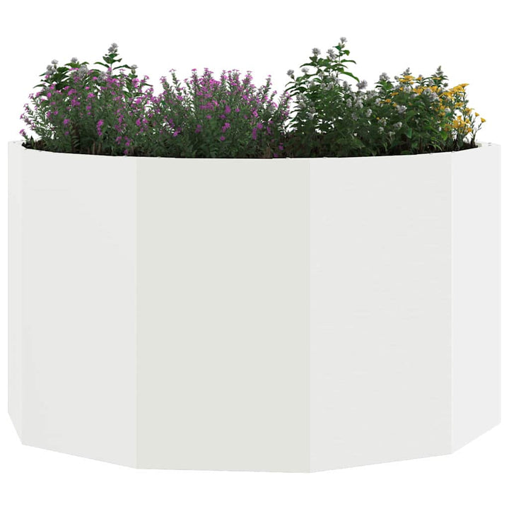 Plantekasse Hvid 90 x 90 x 50 cm Stål