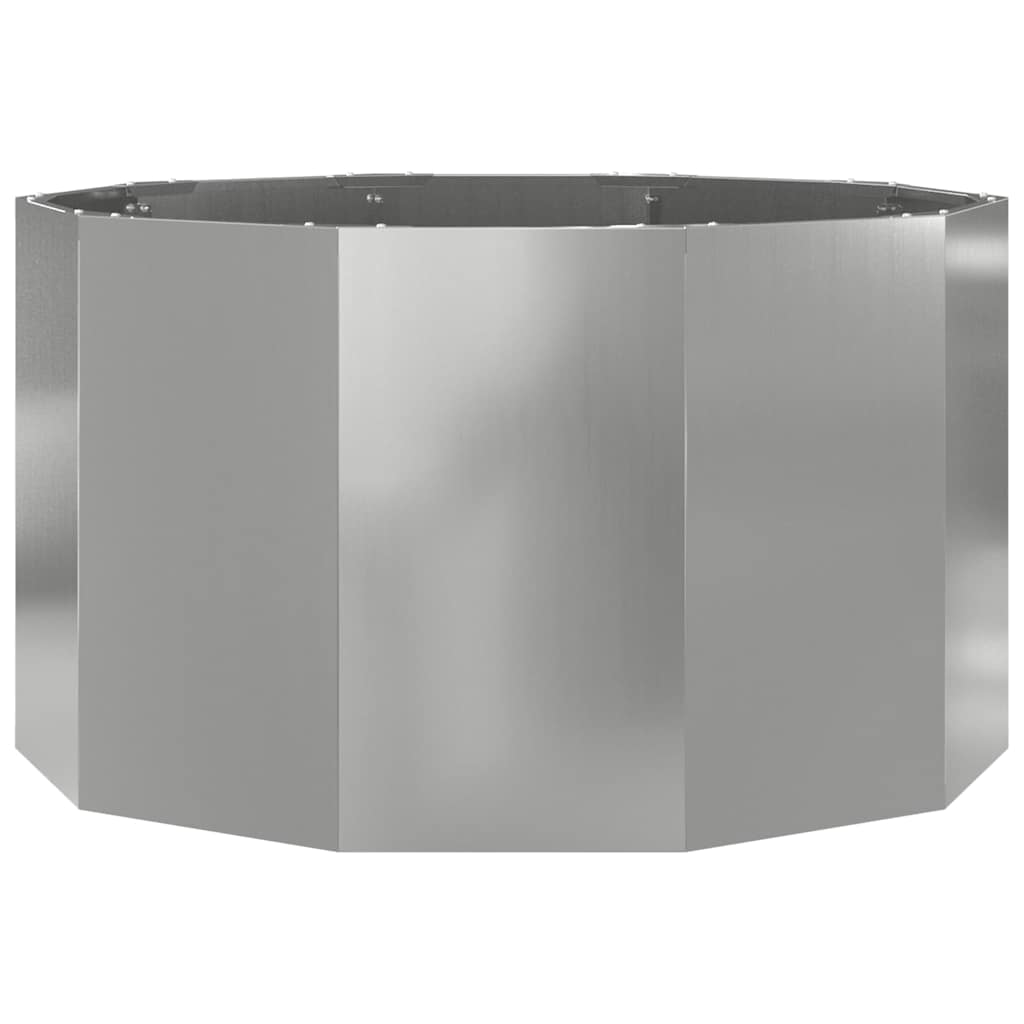 Plantekasse Sølv 90 x 90 x 50 cm Galvaniseret stål