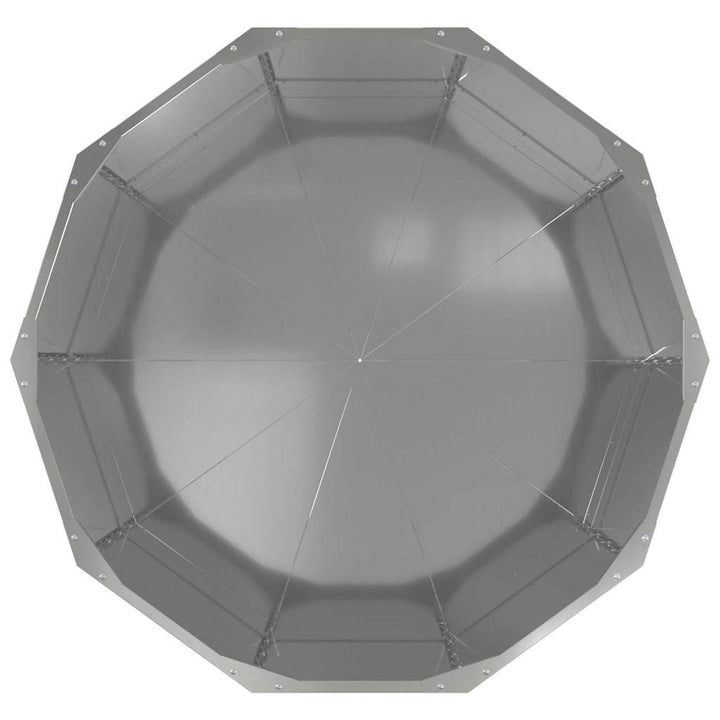 Plantekasse Sølv 90 x 90 x 50 cm Galvaniseret stål