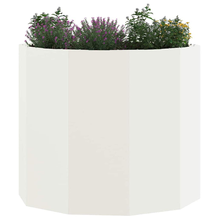 Plantekasse Hvid 60 x 60 x 50 cm Stål