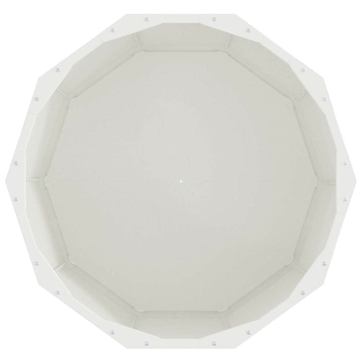 Plantekasse Hvid 60 x 60 x 50 cm Stål