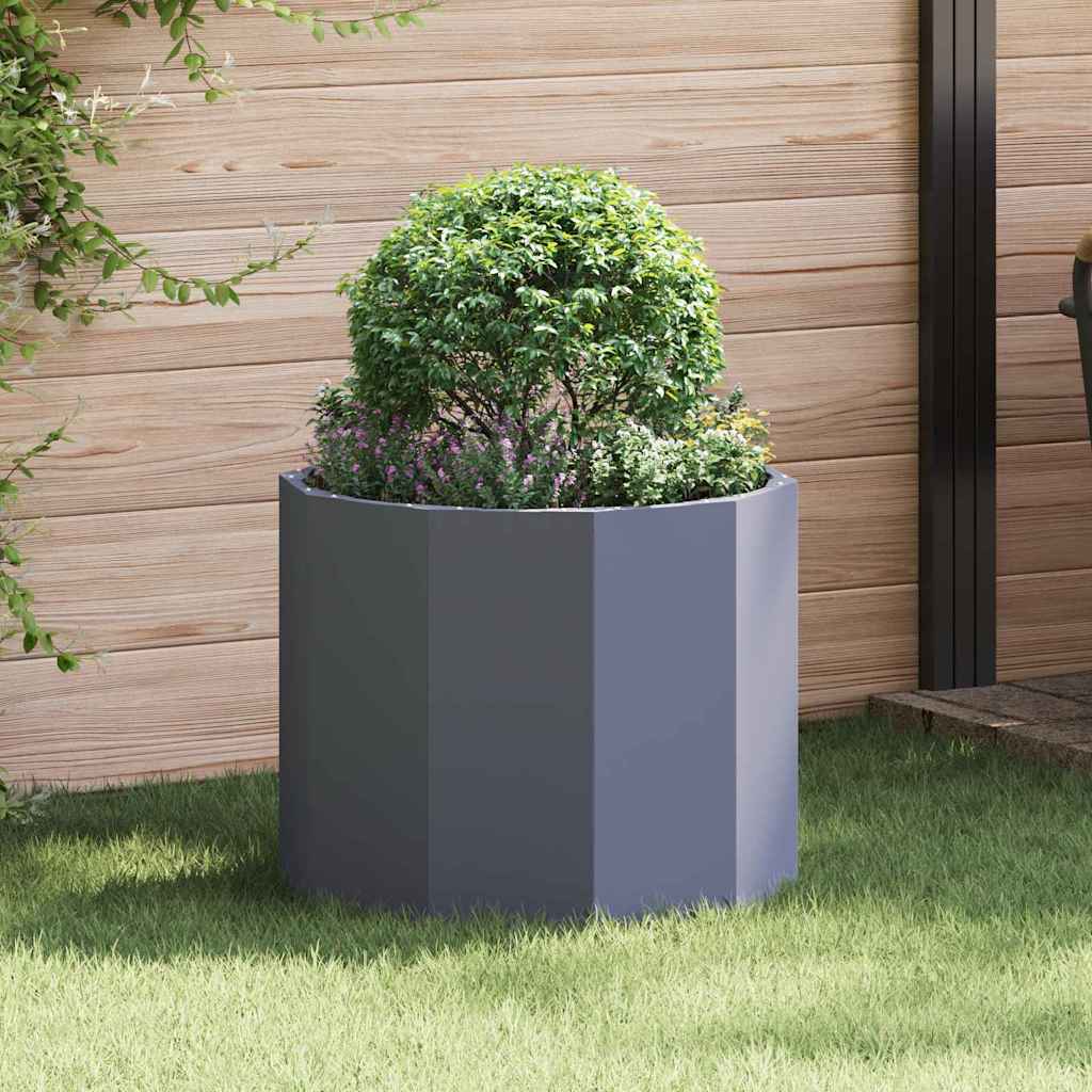Plantekasse Antracit 60 x 60 x 50 cm Stål