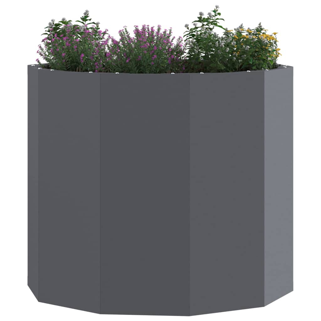 Plantekasse Antracit 60 x 60 x 50 cm Stål