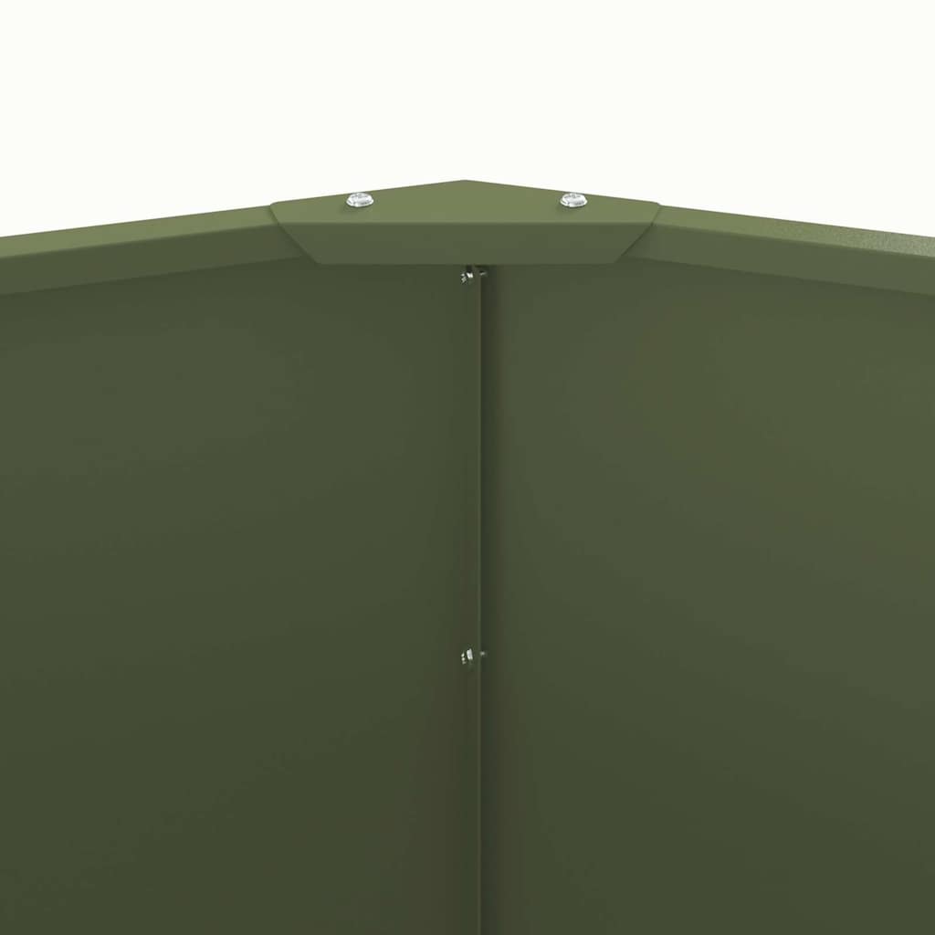 Plantekasse Oliven grøn 60 x 60 x 50 cm Stål