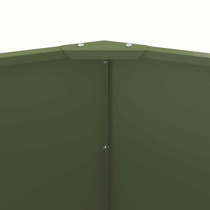 Plantekasse Oliven grøn 60 x 60 x 50 cm Stål