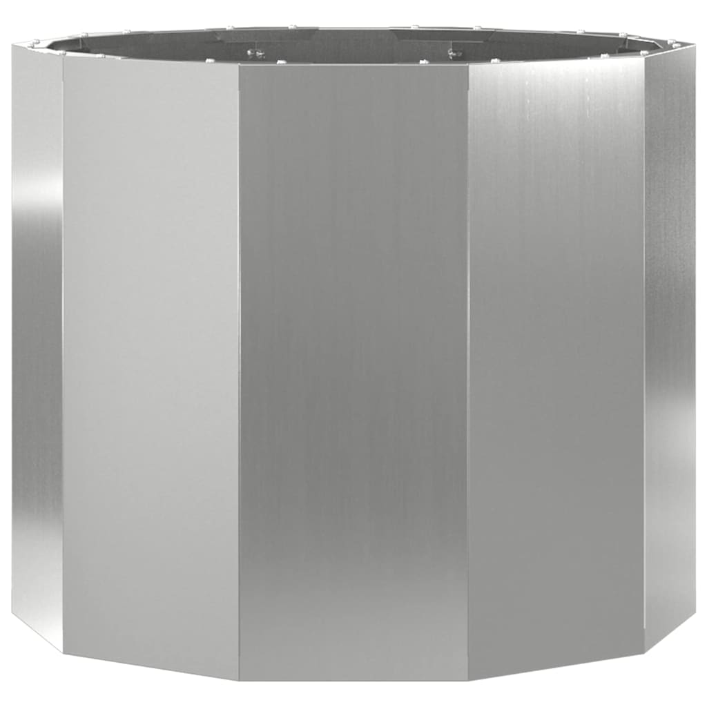 Plantekasse Sølv 60 x 60 x 50 cm Galvaniseret stål