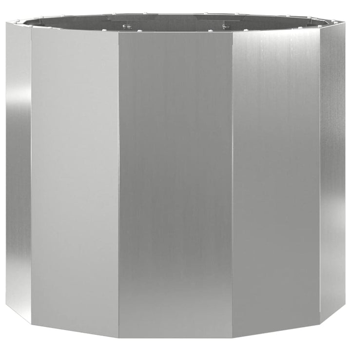 Plantekasse Sølv 60 x 60 x 50 cm Galvaniseret stål