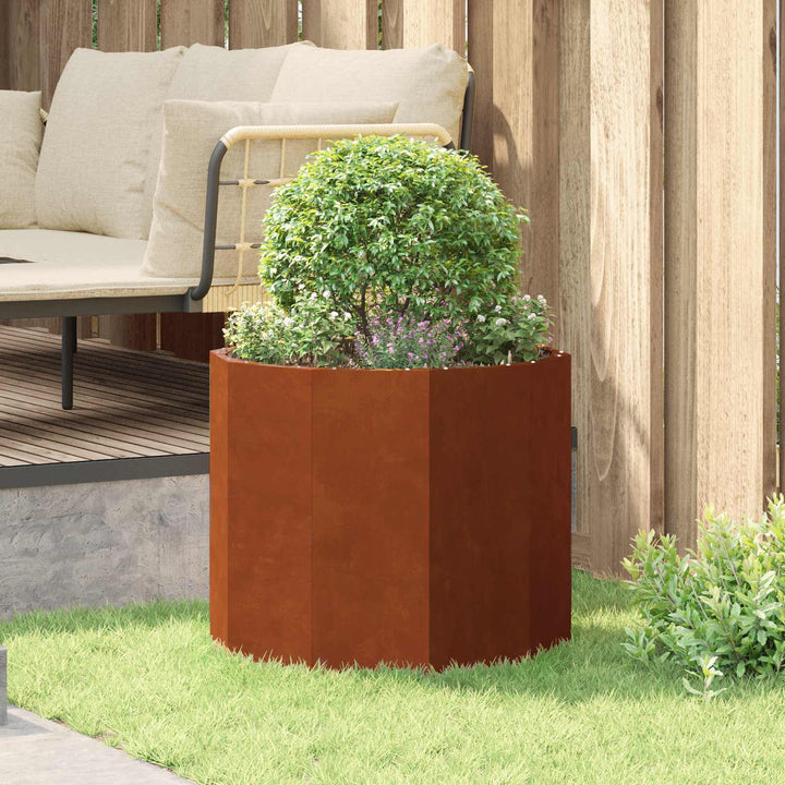 Plantekasse Rusten 60 x 60 x 50 cm Cortenstål