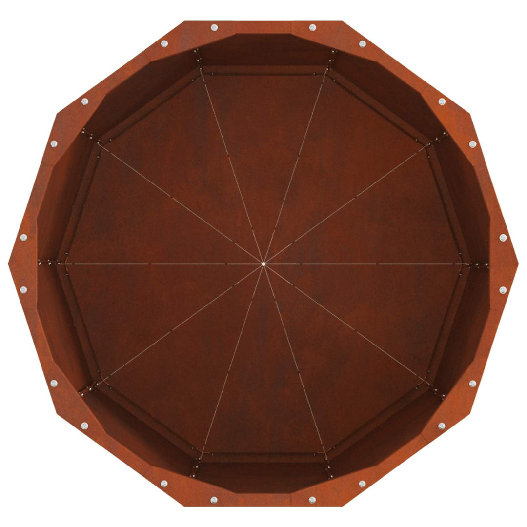 Plantekasse Rusten 60 x 60 x 50 cm Cortenstål