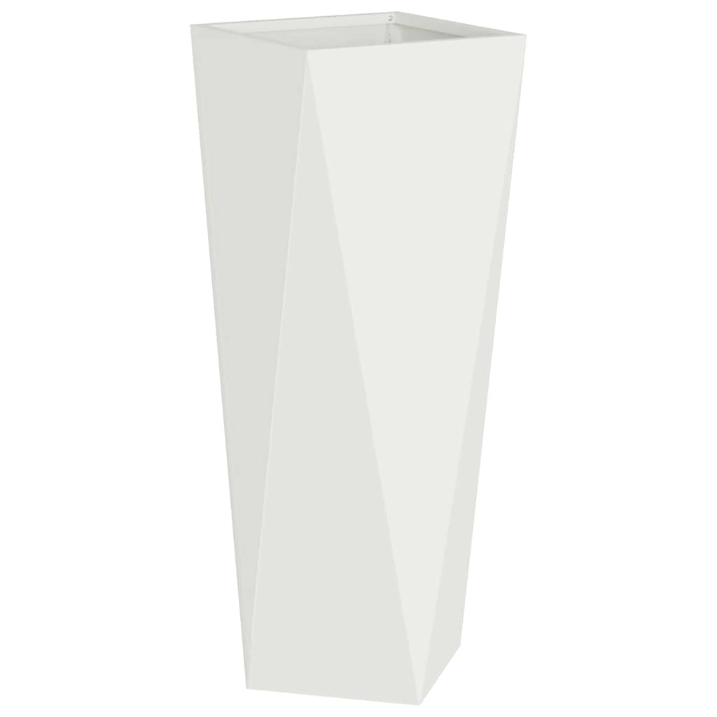 Plantekasse Hvid 30 x 30 x 75 cm Stål