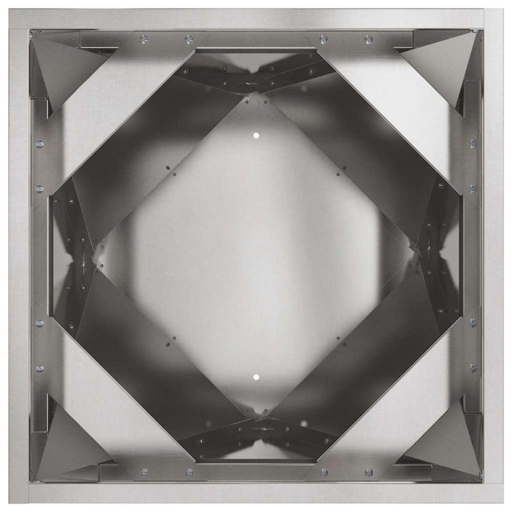 Plantekasse Sølv 30 x 30 x 75 cm Rustfrit stål