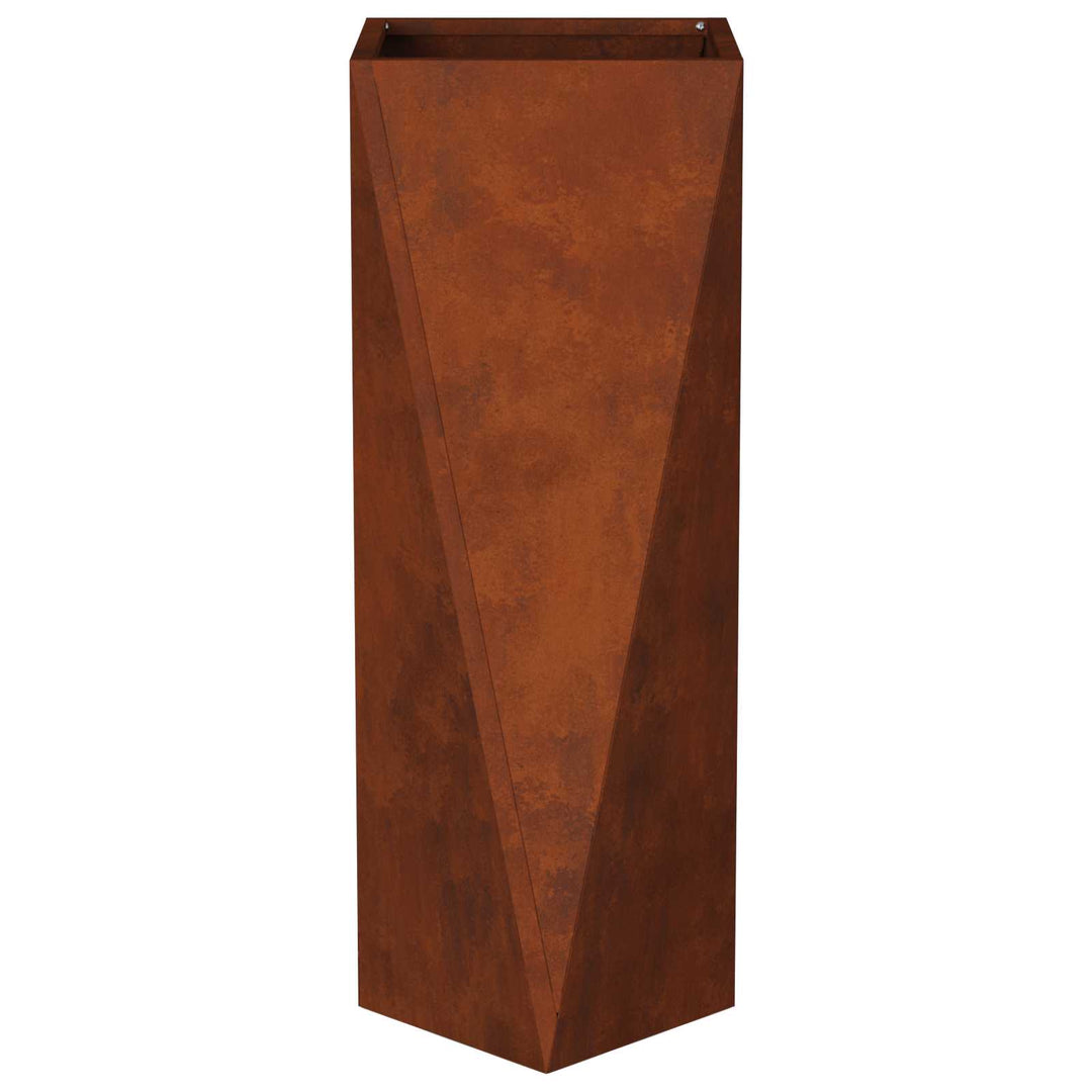 Plantekasse 2 pcs Rusten 30 x 30 x 75 cm Cortenstål