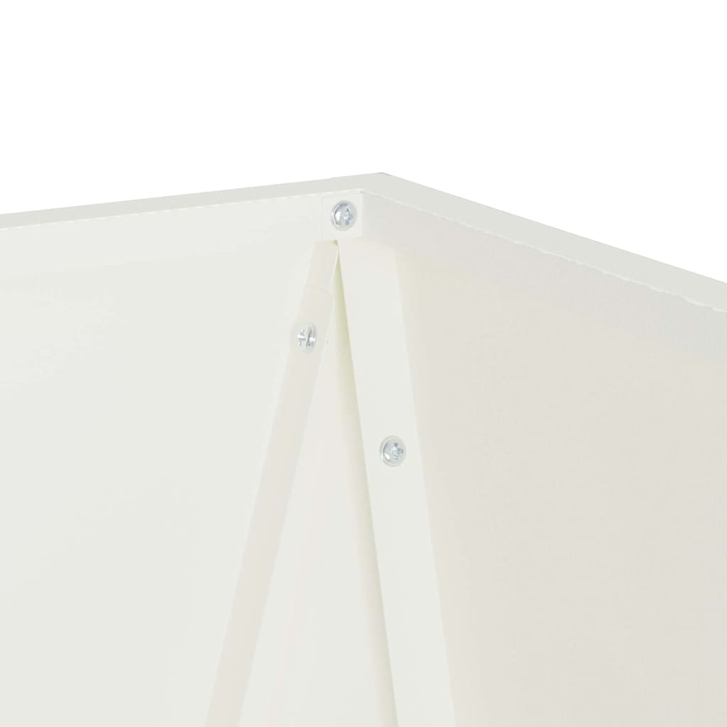 Plantekasse 2 pcs Hvid 40 x 40 x 75 cm Stål