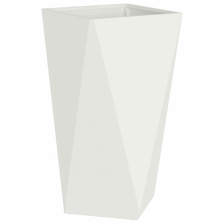 Plantekasse 2 pcs Hvid 40 x 40 x 75 cm Stål