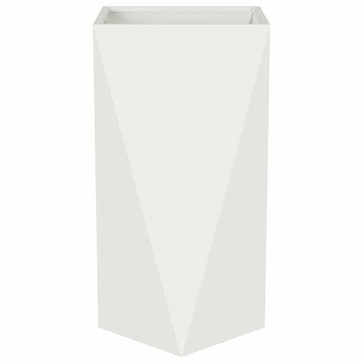 Plantekasse 2 pcs Hvid 40 x 40 x 75 cm Stål