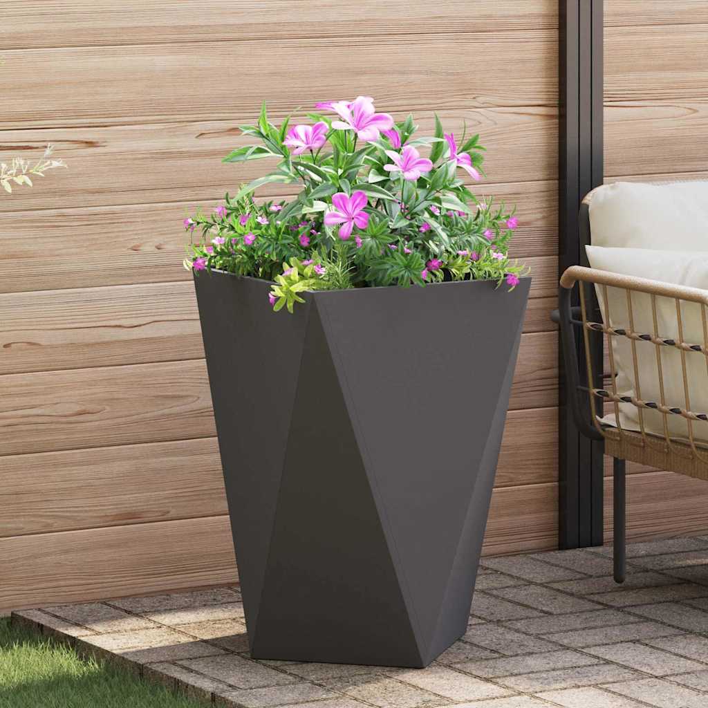 Plantekasse Sort 50 x 50 x 75 cm Stål