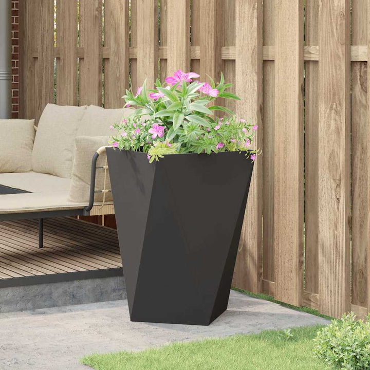 Plantekasse Sort 50 x 50 x 75 cm Stål