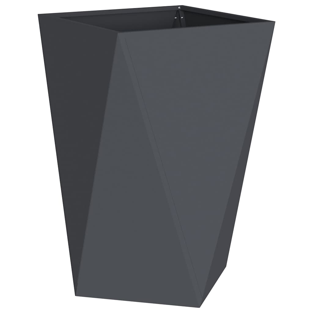 Plantekasse 2 stk. Antracit 50 x 50 x 75 cm Stål