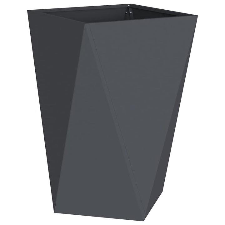 Plantekasse 2 stk. Antracit 50 x 50 x 75 cm Stål