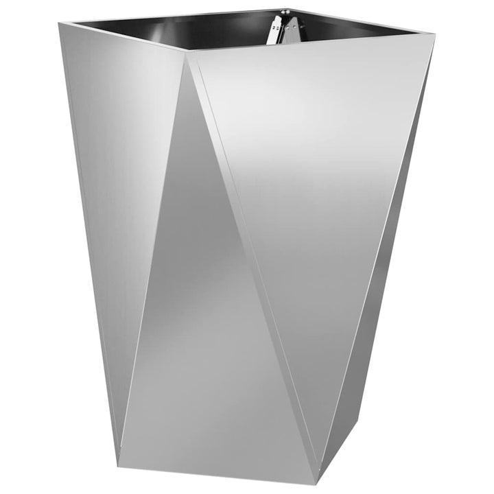 Plantekasse 2 stk. Sølv 50 x 50 x 75 cm Galvaniseret stål