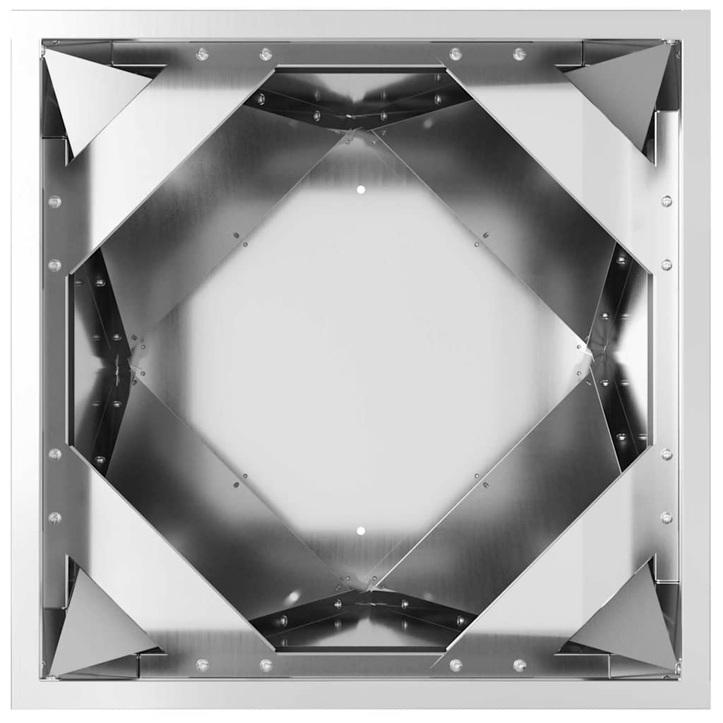 Plantekasse 2 stk. Sølv 50 x 50 x 75 cm Galvaniseret stål
