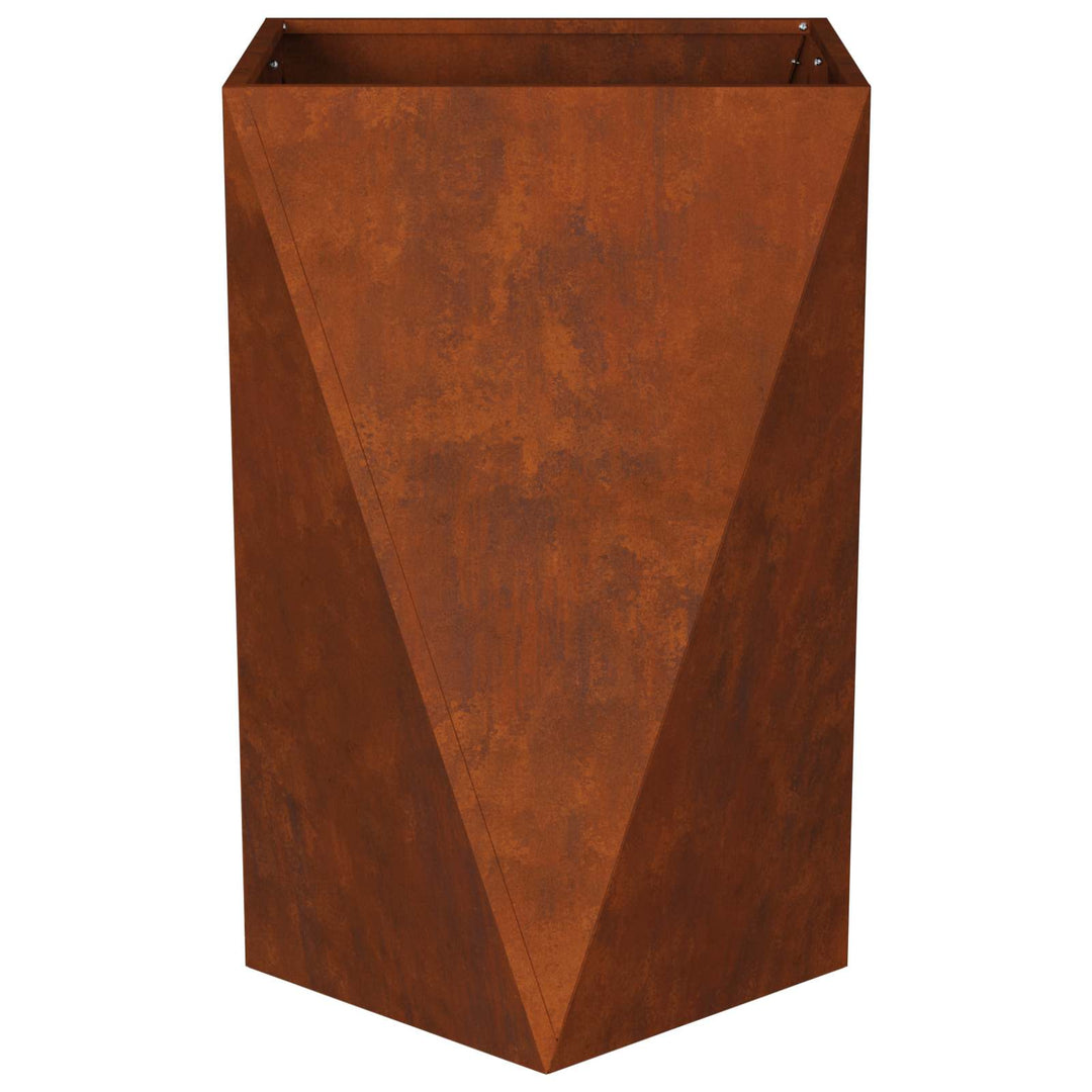 Plantekasse Rusten 50 x 50 x 75 cm Cortenstål