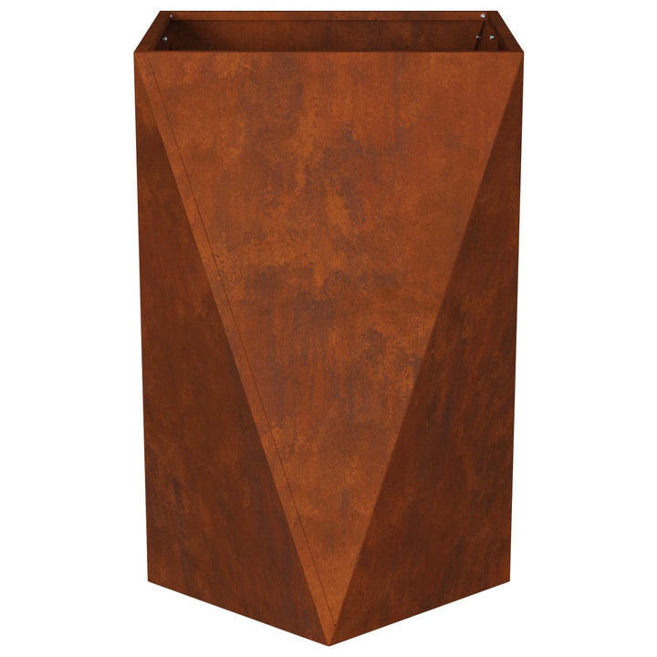 Plantekasse Rusten 50 x 50 x 75 cm Cortenstål