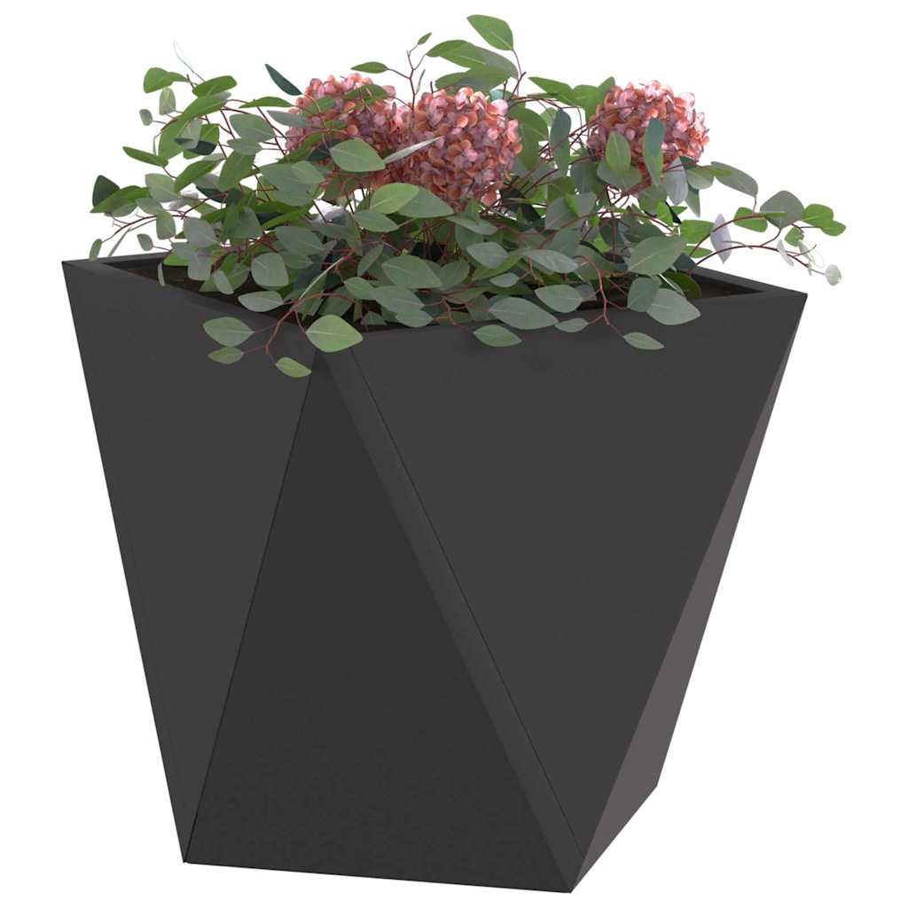 Plantekasse Sort 30 x 30 x 30 cm Stål