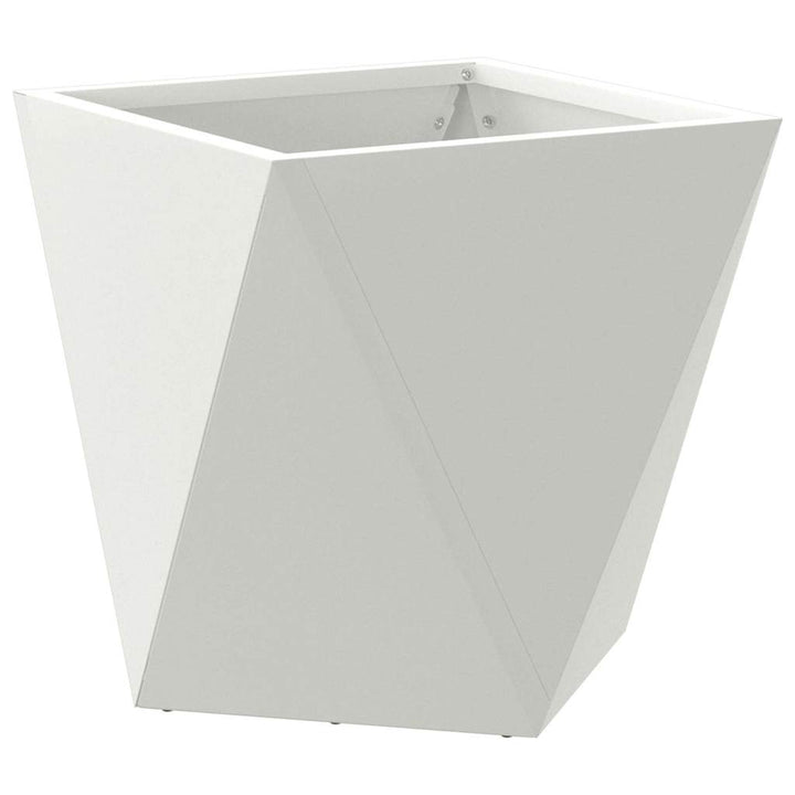 Plantekasse 2 stk. Hvid 30 x 30 x 30 cm Stål