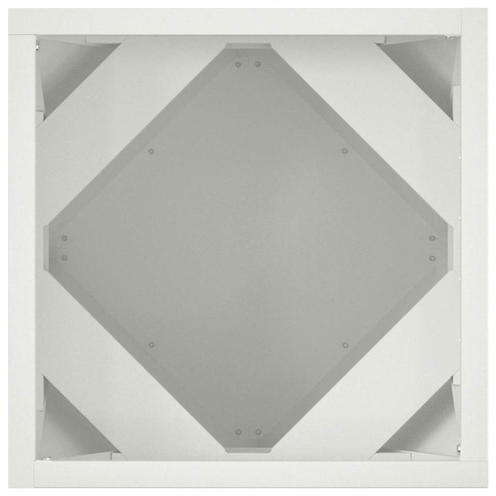 Plantekasse 2 stk. Hvid 30 x 30 x 30 cm Stål