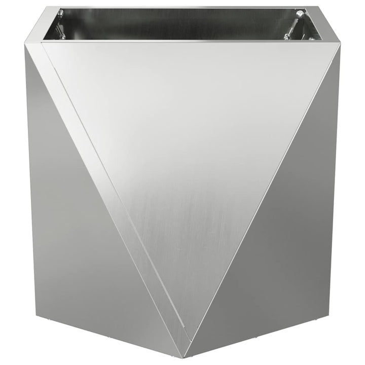 Plantekasse Sølv 30 x 30 x 30 cm Galvaniseret stål
