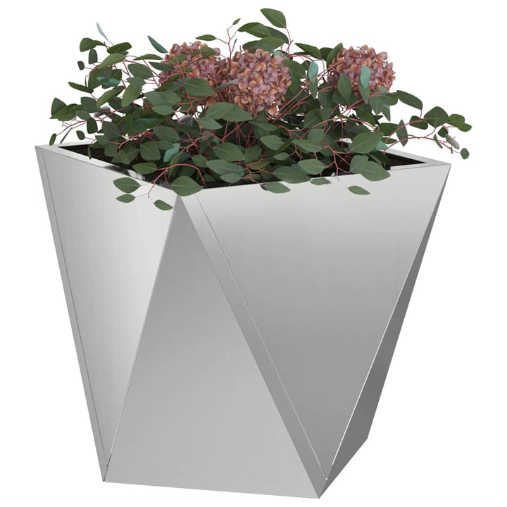 Plantekasse Sølv 30 x 30 x 30 cm Galvaniseret stål