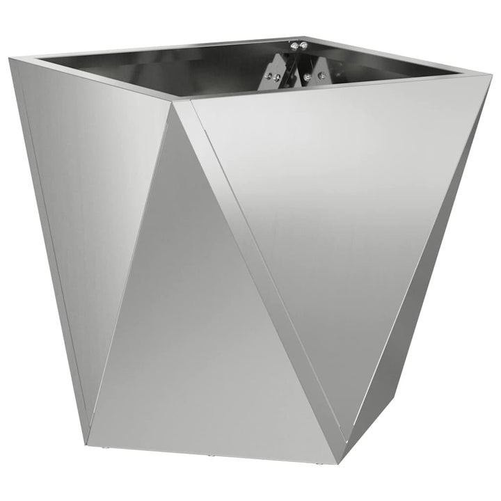 Plantekasse 2 stk. Sølv 30 x 30 x 30 cm Galvaniseret stål
