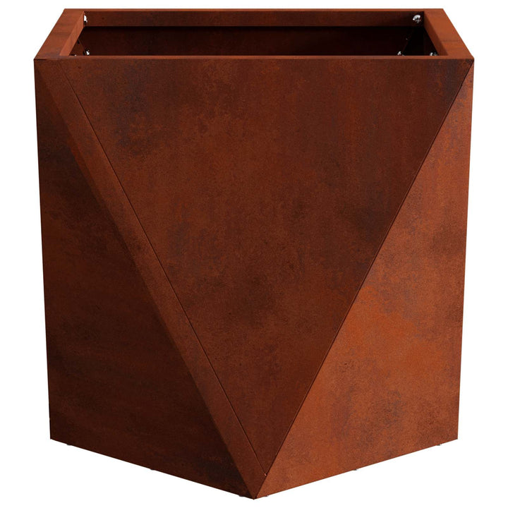 Plantekasse 2 stk. Rusten 30 x 30 x 30 cm Cortenstål