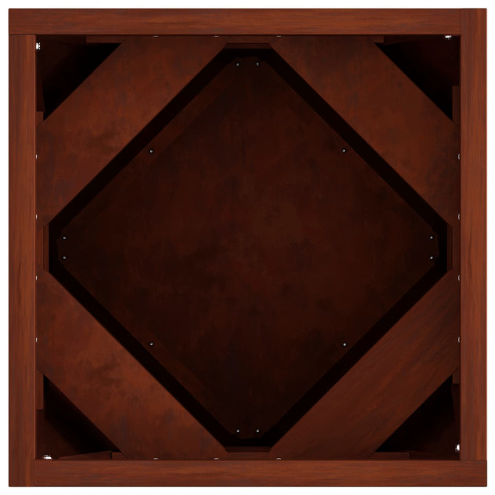 Plantekasse 2 stk. Rusten 30 x 30 x 30 cm Cortenstål